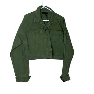 Forever 21 Dark Green Utility Jacket. Size L